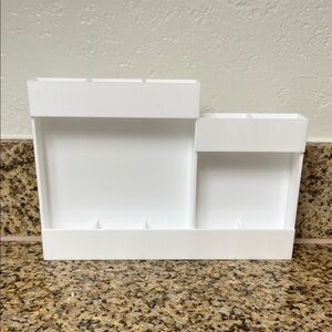 White Acrylic Straw Organizer